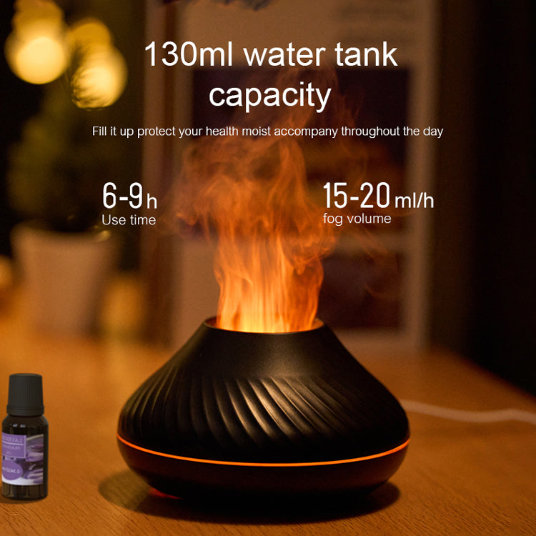 3D RGB Colorful Flame Aroma Diffuser & Volcanic Humidifier
