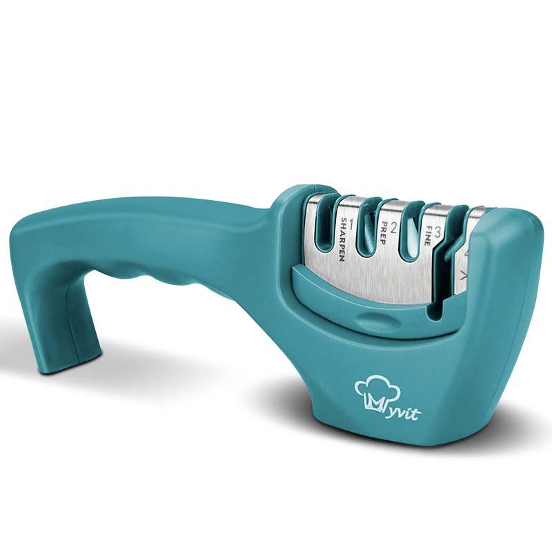 Professional 3-Stage Diamond & Tungsten Steel Kitchen Knife Sharpener