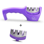 Professional 3-Stage Diamond & Tungsten Steel Kitchen Knife Sharpener