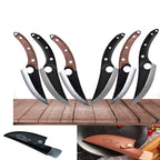 Hand-Forged Hammered Carbon Steel Boning Knife & Skinner