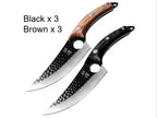 Hand-Forged Hammered Carbon Steel Boning Knife & Skinner