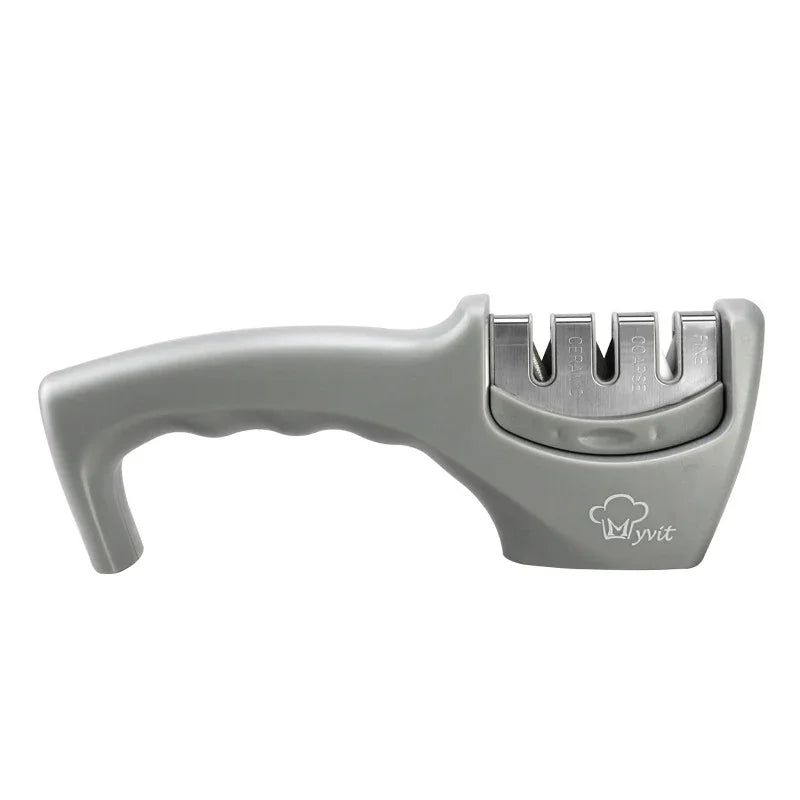 Professional 3-Stage Diamond & Tungsten Steel Kitchen Knife Sharpener