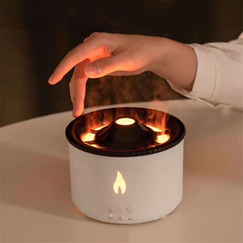 Volcano Flame & Jellyfish Mist Ultrasonic Aromatherapy Diffuser