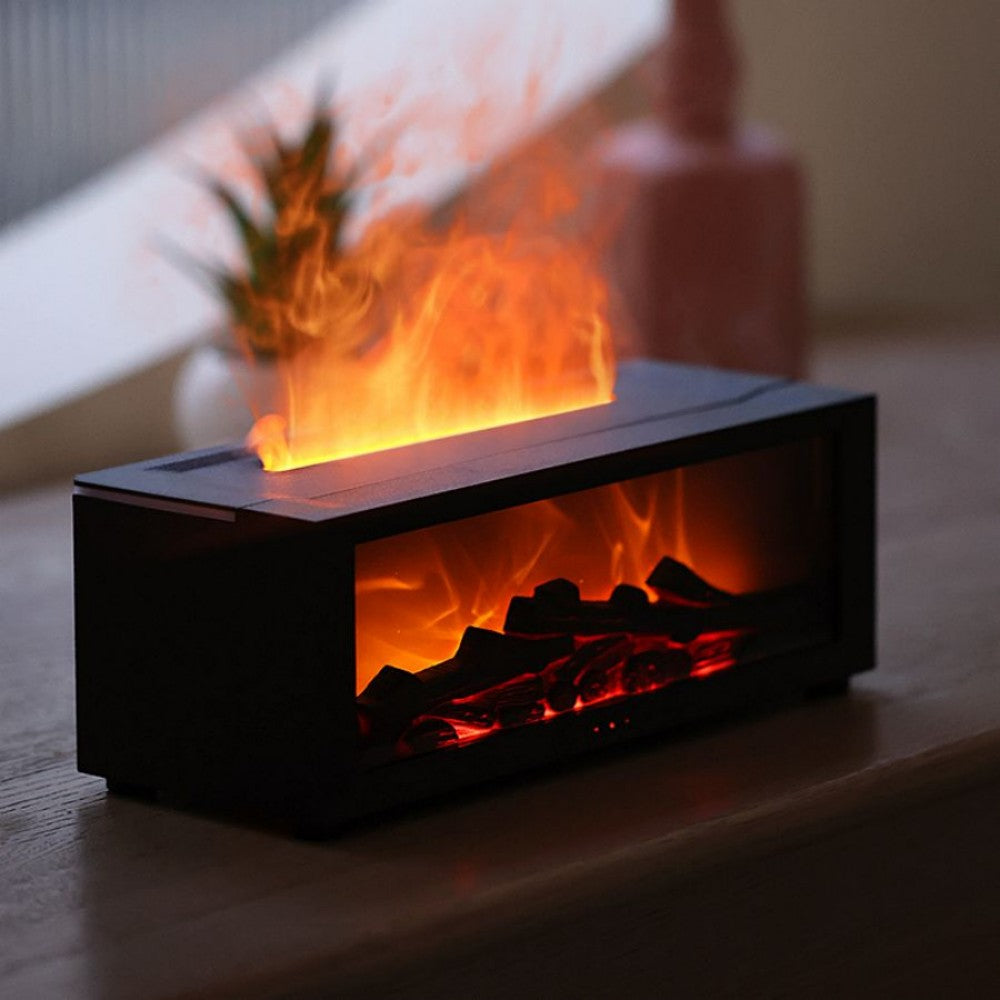 Fireplace Simulation Ultrasonic Flame Aroma Diffuser
