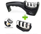 Professional 3-Stage Diamond & Tungsten Steel Kitchen Knife Sharpener