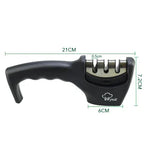 Professional 3-Stage Diamond & Tungsten Steel Kitchen Knife Sharpener