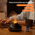 3D RGB Colorful Flame Aroma Diffuser & Volcanic Humidifier