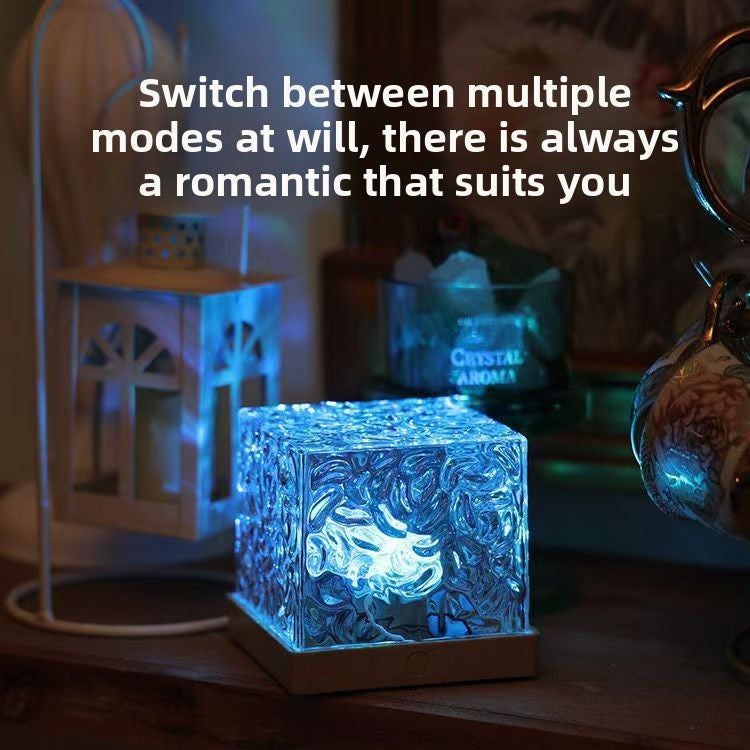 Water Ripple Cube Atmosphere Lamp