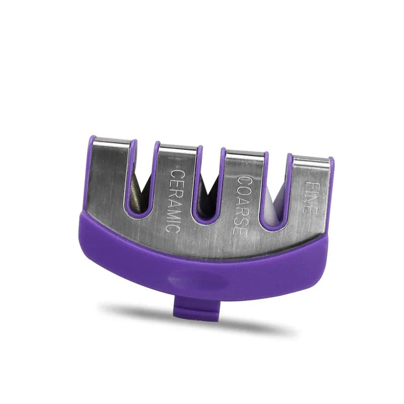 Professional 3-Stage Diamond & Tungsten Steel Kitchen Knife Sharpener