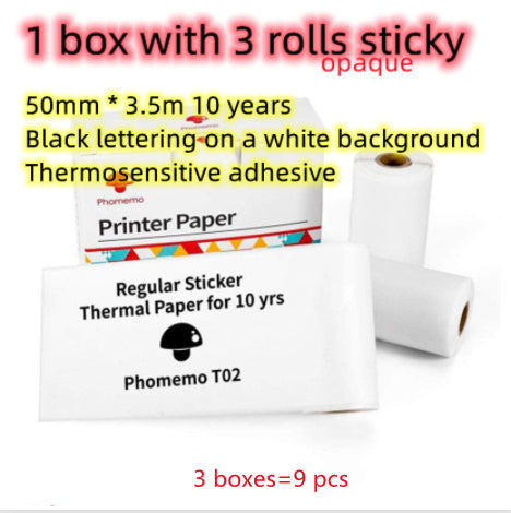 Phomemo T02 Portable Mini Inkless Thermal Printer