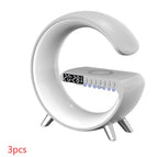 Intelligent G-Shape RGB Atmosphere Lamp with 15W Wireless Charger & Bluetooth Speaker