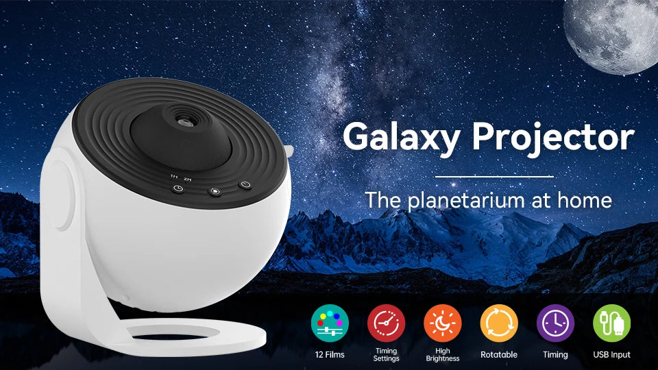 360° HD Planetarium Galaxy Projector