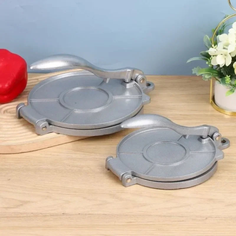 Efficient Tortilla & Dough Press – Manual 16/20cm Non-Stick Maker