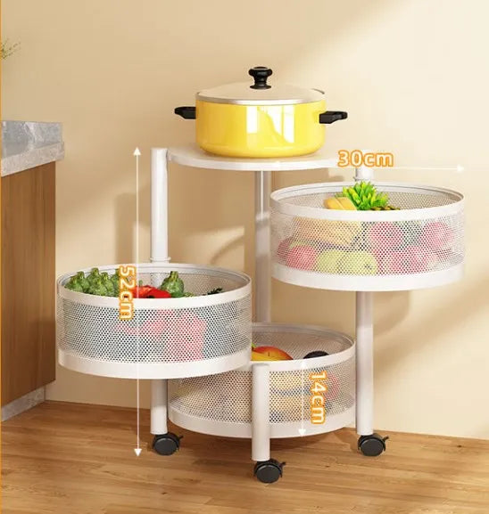 Multi Layer Rotating Storage Rack