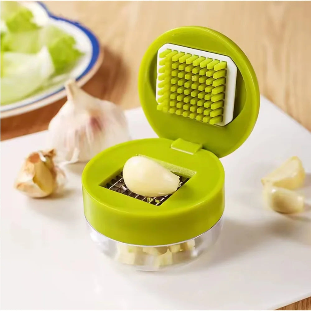 1 Manual Garlic Press & Mincer, Ginger Crusher, Kitchen Tool Vegetable Slicer, Peeler, Small Gadget, Fruit Slicer Kitchen Utensi