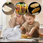 Efficient Tortilla & Dough Press – Manual 16/20cm Non-Stick Maker