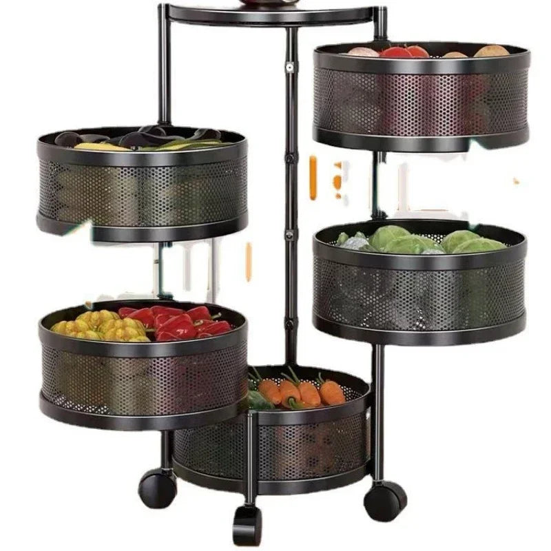 Multi Layer Rotating Storage Rack