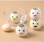 Cute Chicken Ceramic Egg Separator – Creative Yolk & White Divider