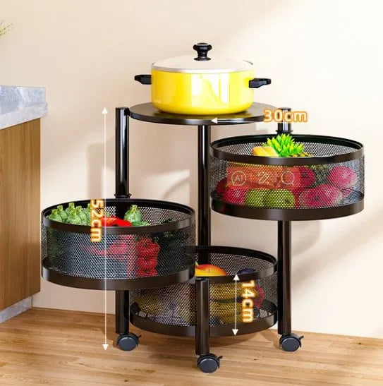 Multi Layer Rotating Storage Rack