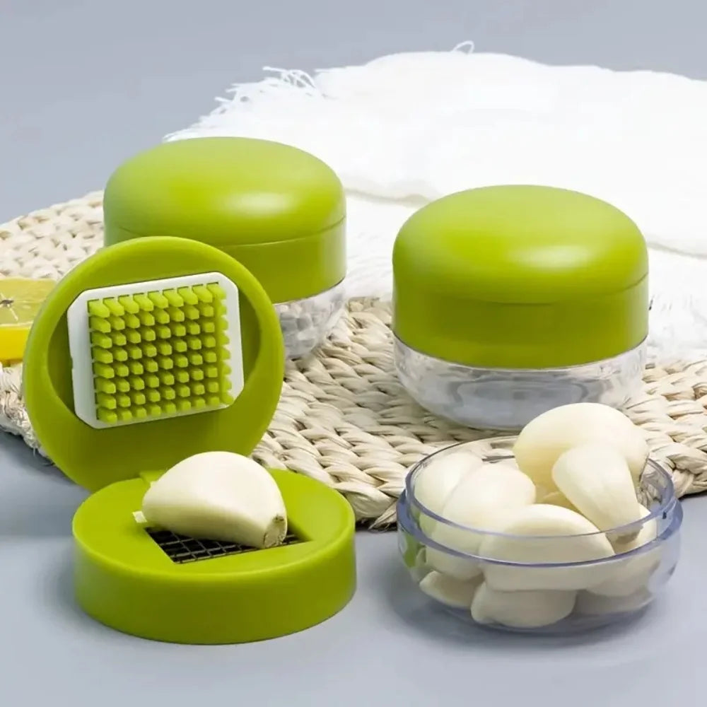 1 Manual Garlic Press & Mincer, Ginger Crusher, Kitchen Tool Vegetable Slicer, Peeler, Small Gadget, Fruit Slicer Kitchen Utensi