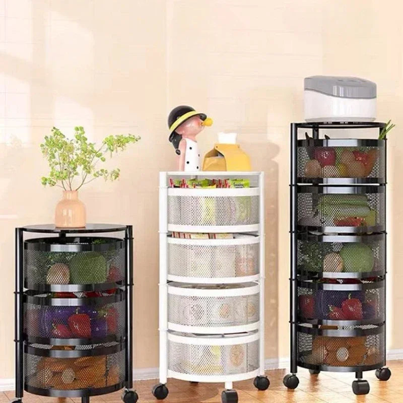 Multi Layer Rotating Storage Rack