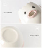 Cute Chicken Ceramic Egg Separator – Creative Yolk & White Divider