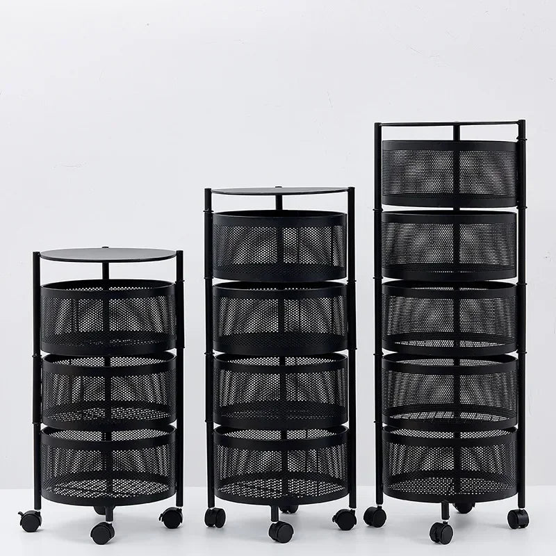 Multi Layer Rotating Storage Rack