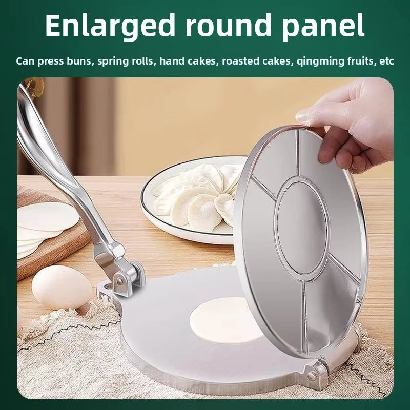 Efficient Tortilla & Dough Press – Manual 16/20cm Non-Stick Maker