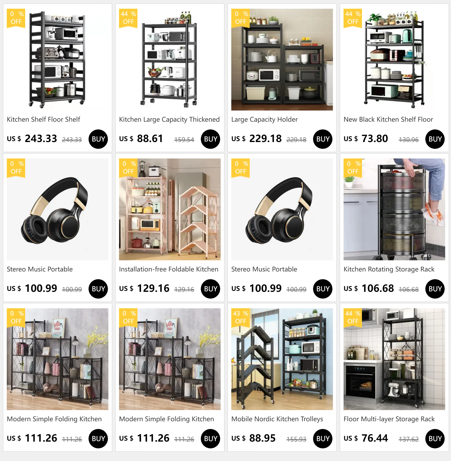 Multi Layer Rotating Storage Rack
