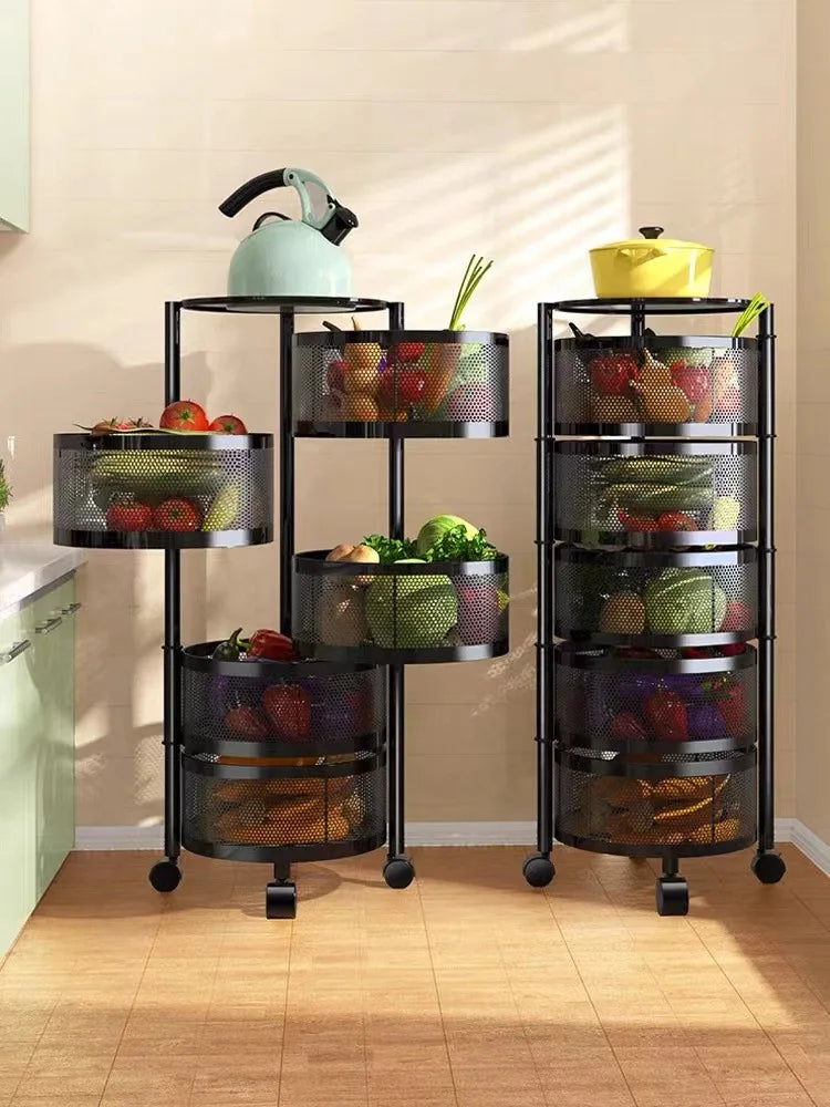 Multi Layer Rotating Storage Rack