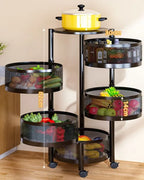 Multi Layer Rotating Storage Rack