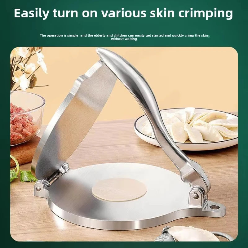 Efficient Tortilla & Dough Press – Manual 16/20cm Non-Stick Maker