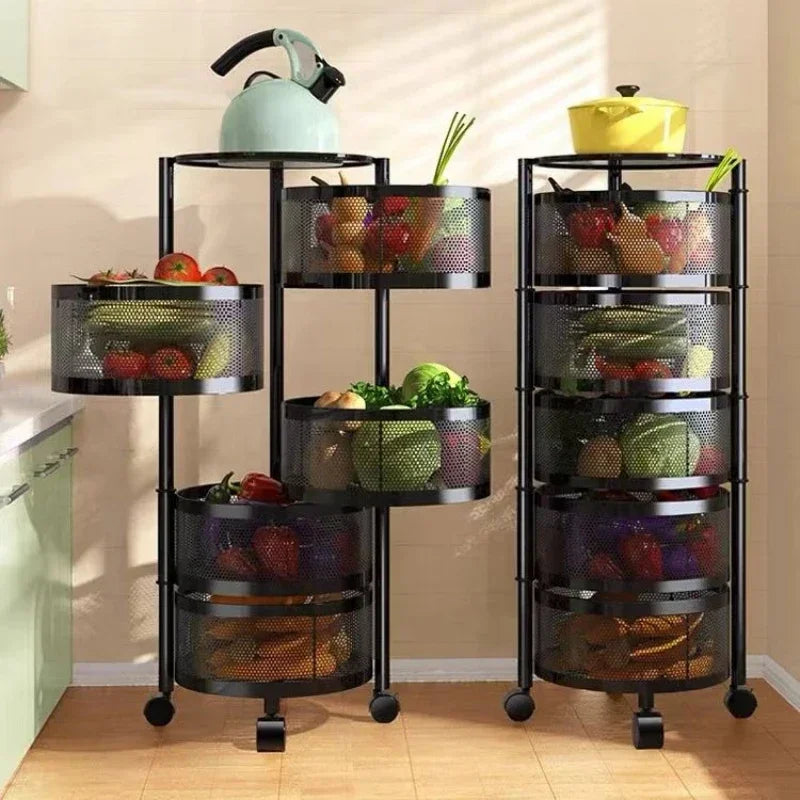 Multi Layer Rotating Storage Rack