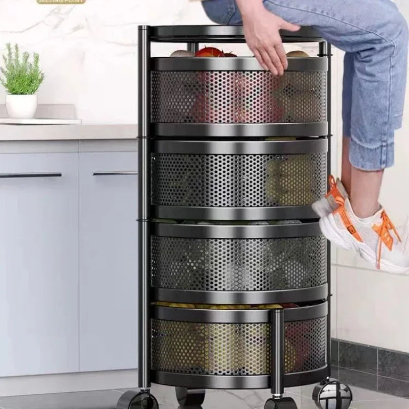 Multi Layer Rotating Storage Rack