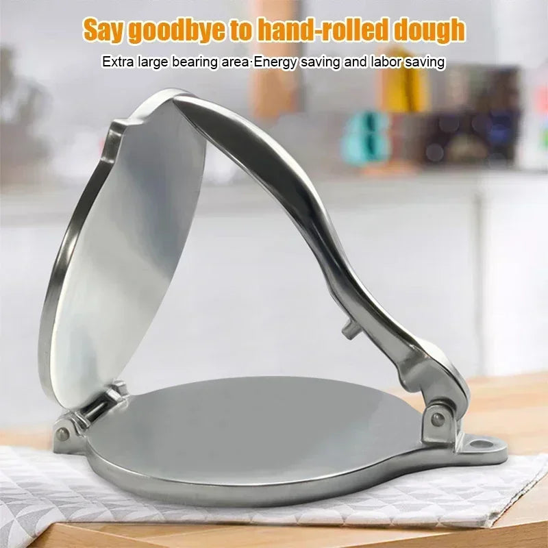 Efficient Tortilla & Dough Press – Manual 16/20cm Non-Stick Maker
