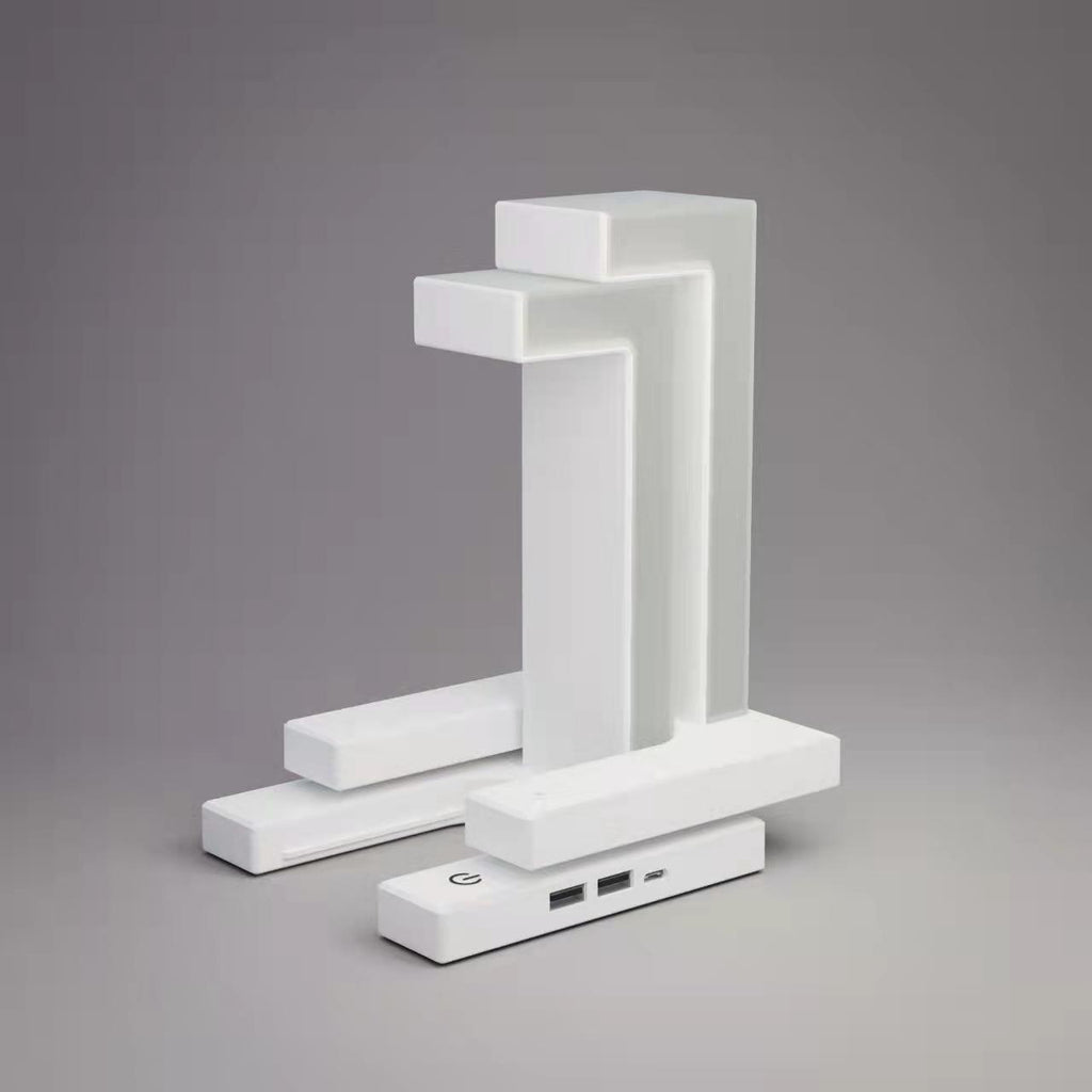 Levitating Gravity-Defying Desk Lamp with Integrated Wireless Charger