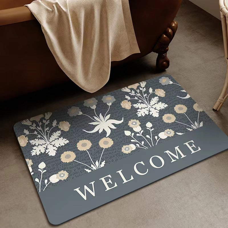 Scandinavian Retro Diatom Mud Ultra-Absorbent Bath Mat