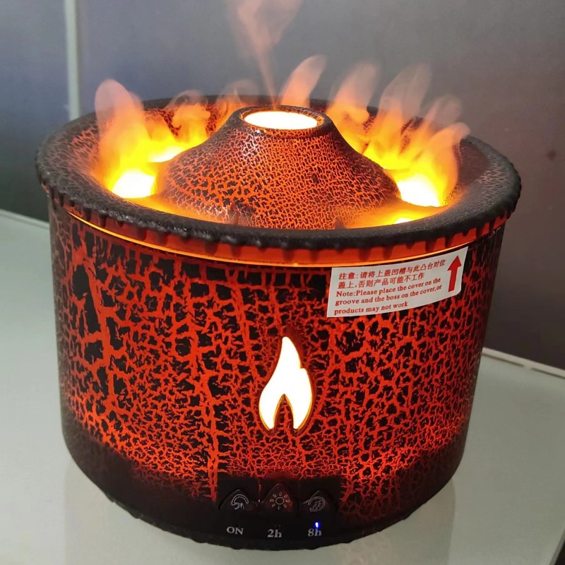 Volcano Flame & Jellyfish Mist Ultrasonic Aromatherapy Diffuser