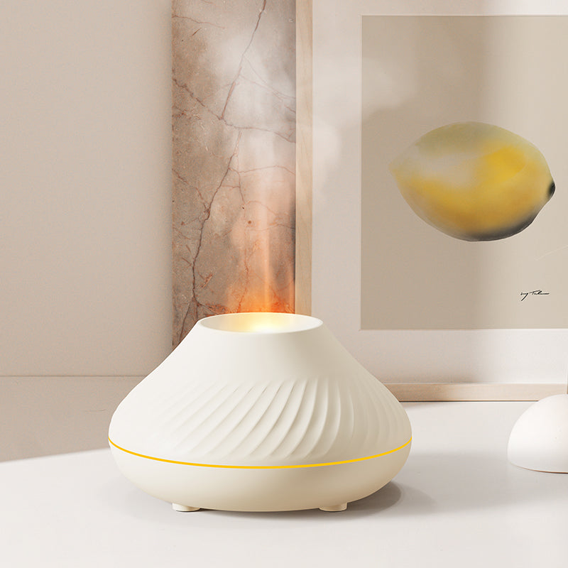 3D RGB Colorful Flame Aroma Diffuser & Volcanic Humidifier
