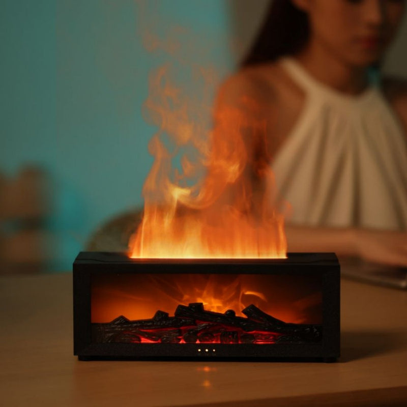 Fireplace Simulation Ultrasonic Flame Aroma Diffuser