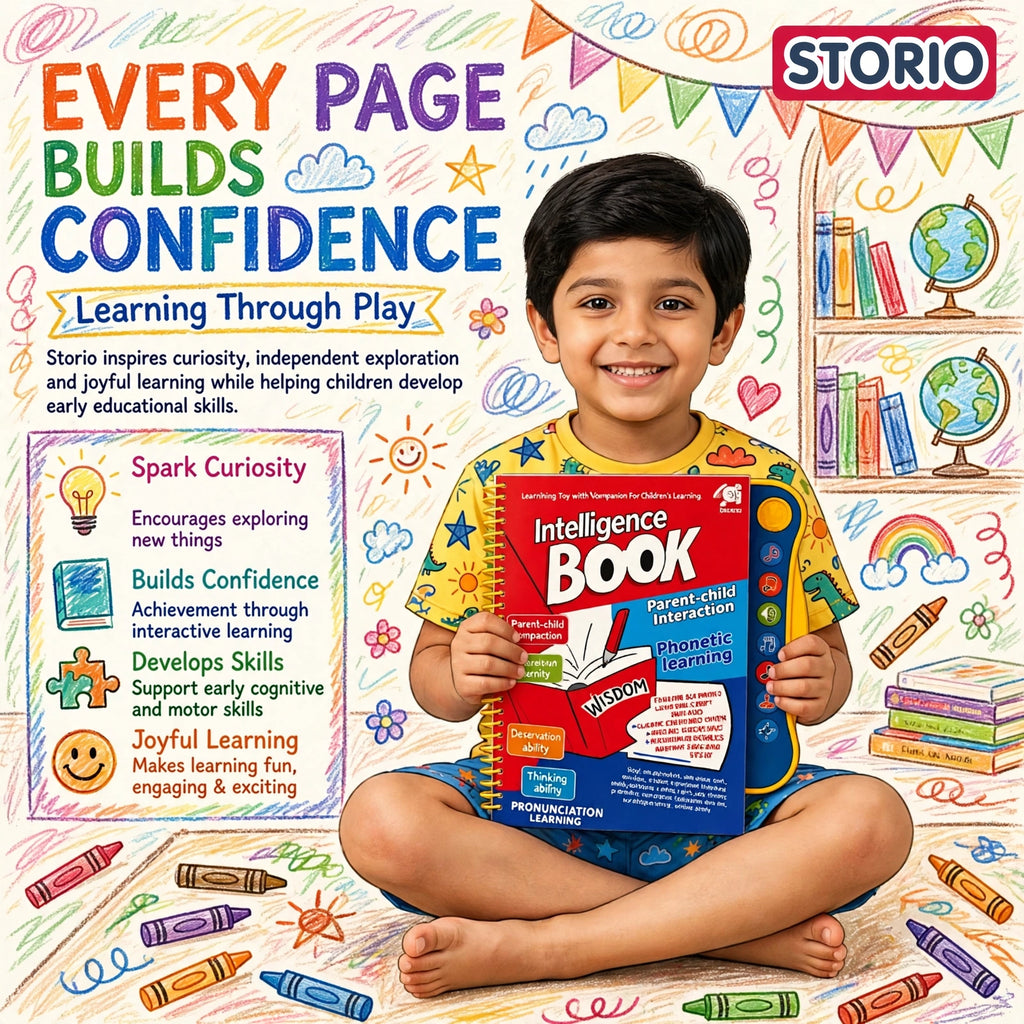 Electronic Interactive Phonetic & Musical Study Book for Children