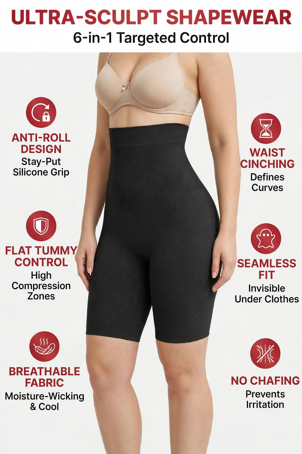Compression Body Shaper Shorts