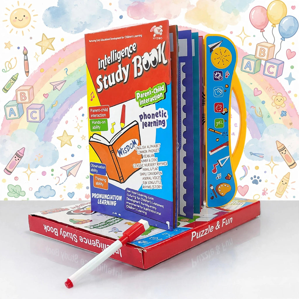 Electronic Interactive Phonetic & Musical Study Book for Children